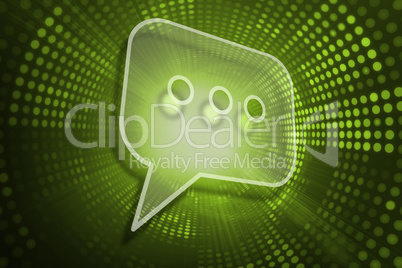 Composite image of speech bubble