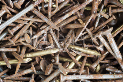 old rusty nails