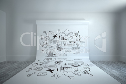 Composite image of brainstorm graphic