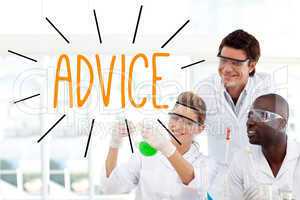 Advice against scientists working in laboratory