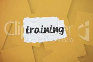 Training against digitally generated orange paper strewn