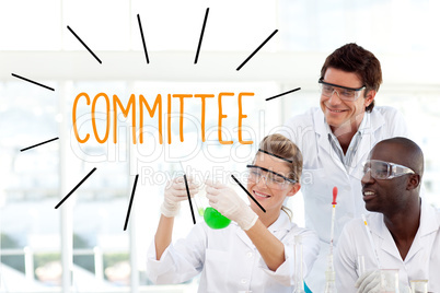 Committee against scientists working in laboratory