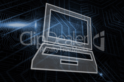 Composite image of laptop