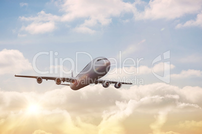 Composite image of graphic airplane