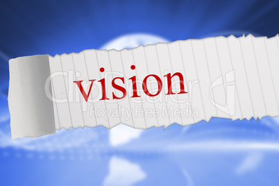 Vision against global technology background