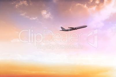 Composite image of graphic airplane