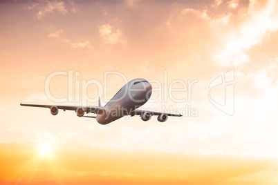 Composite image of graphic airplane