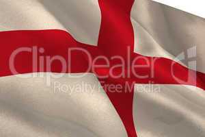 Digitally generated english national flag