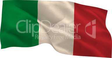 Digitally generated italy national flag