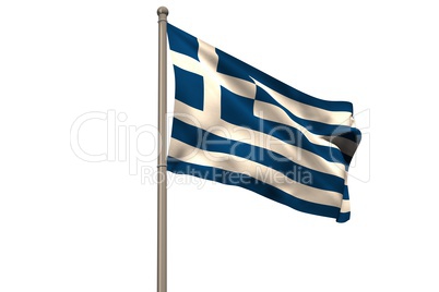 Digitally generated greece national flag Digitally generated greece national flag