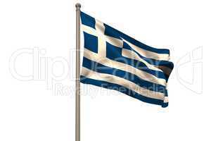 Digitally generated greece national flag