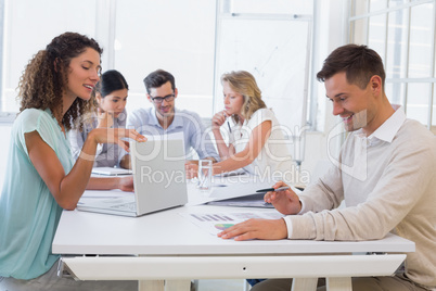 Casual business team having a meeting