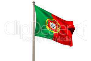 Digitally generated portugal national flag