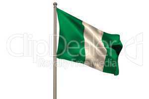 Digitally generated nigeria national flag