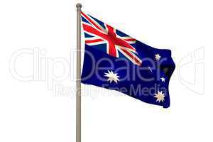 Digitally generated australia national flag