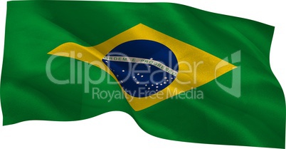 Digitally generated brazil national flag