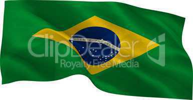 Digitally generated brazil national flag