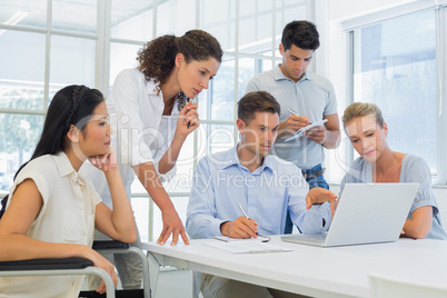 Casual business team having a meeting