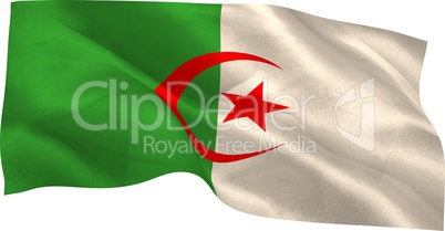 Digitally generated algeria national flag