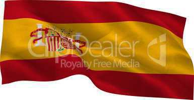 Digitally generated spain national flag