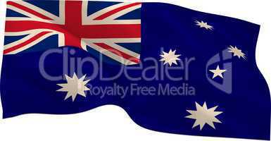 Digitally generated australia national flag