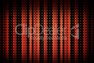 Linear pattern in black and red