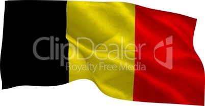 Digitally generated belgium national flag