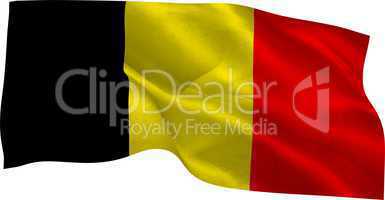 Digitally generated belgium national flag