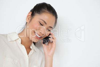 Casual businesswoman on the phone