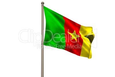 Digitally generated cameroon national flag