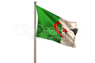 Digitally generated algeria national flag