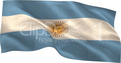 Digitally generated argentina national flag