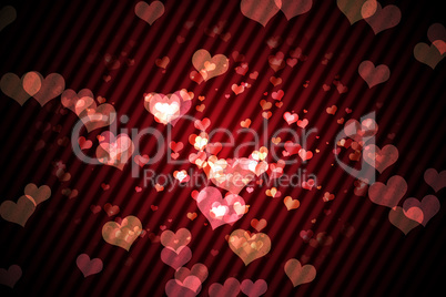 Digitally generated girly heart design