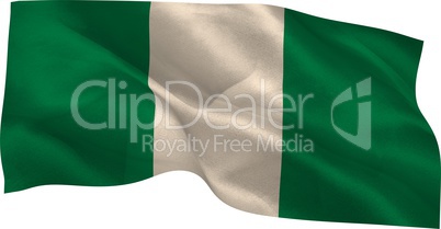 Digitally generated nigeria national flag