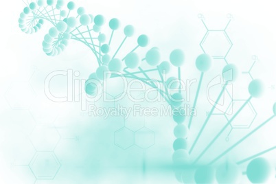 Blue medical background with dna