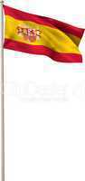 Digitally generated spain national flag