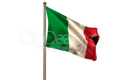 Digitally generated italy national flag