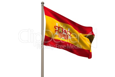 Digitally generated spain national flag