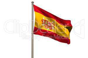 Digitally generated spain national flag