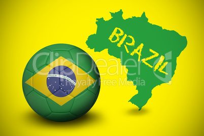 Football in brasil colours