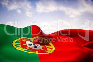 Portugal flag waving