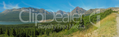 Panoramic view of Glacier National Park