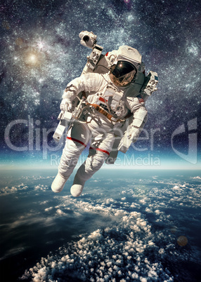 Astronaut in outer space