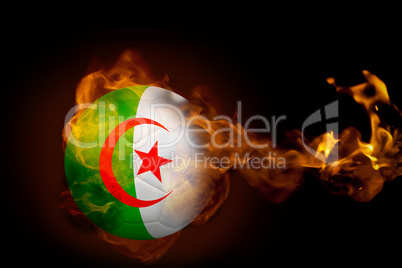 Fire surrounding algeria ball