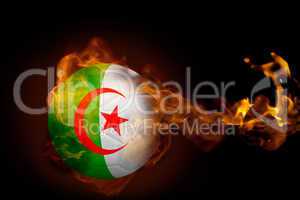 Fire surrounding algeria ball