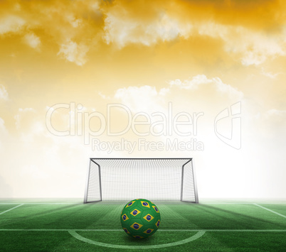Football in brazilian colours