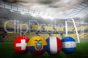 Group e world cup footballs