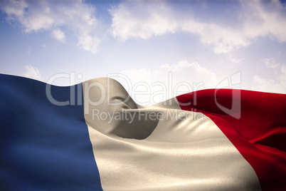 France flag waving