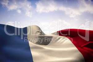 France flag waving