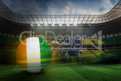 Football in ivory coast colours